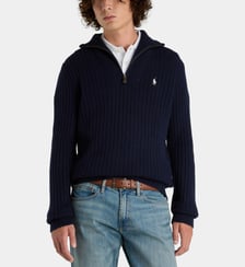 Pull droit col camionneur en laine Polo Ralph Lauren