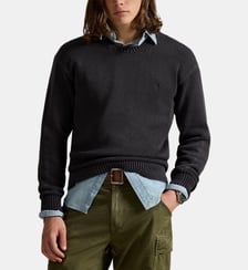 Pull droit en coton signature Polo Ralph Lauren