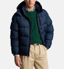 Doudoune droite effet matelassé capuche Polo Ralph Lauren