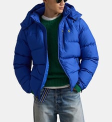Doudoune droite effet matelassé capuche Polo Ralph Lauren