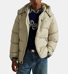 Doudoune droite effet matelassé capuche Polo Ralph Lauren