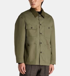 Veste classique Benji saharienne en coton mélangé col velours Officine Générale