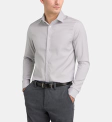 Chemise slim en coton fines rayures Calvin Klein
