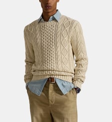 Pull droit maille torsadée Polo Ralph Lauren