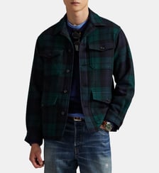 Chemise carreaux en laine Polo Ralph Lauren
