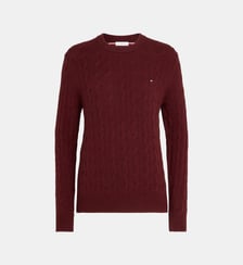 Pull en laine maille torsadée Tommy Hilfiger