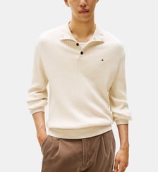 Pull en coton col camionneur Tommy Hilfiger