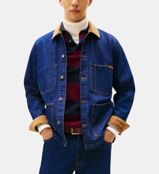 Veste classique droite en coton denim Tommy Hilfiger