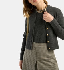 Gilet Myriam à boutons dorés Petite Mendigote