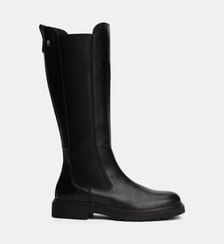Bottes plates en cuir signature Tommy Hilfiger