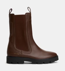 Bottines hautes en cuir signature Tommy Hilfiger