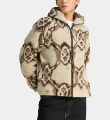 Blouson ample finition polaire à capuche Daily Paper