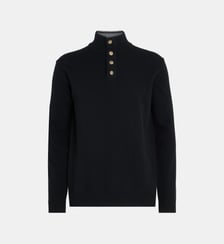 Pull en laine col camionneur boutonné Armor-Lux