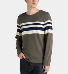 T-shirt rayé en coton Armor-Lux
