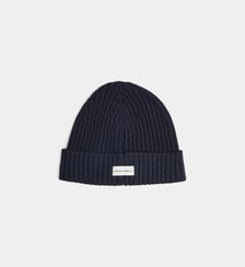 Bonnet en laine revers signature Officine Générale