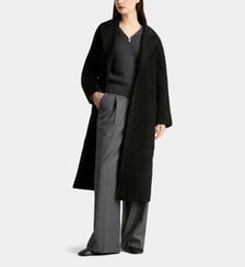 Manteau Carlita mi-long en laine brossée Officine Générale