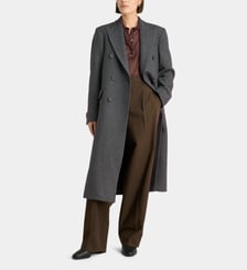 Manteau mi long Ximena en laine brossée Officine Générale