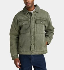 Veste trucker en coton finition délavée Element