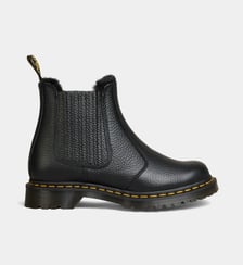 Boots Chelsea Leonore II fourrées cuir nappa Dr. Martens