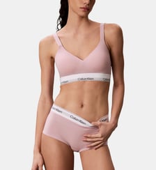Soutien-gorge bralette en coton mélangé sans armatures Calvin Klein