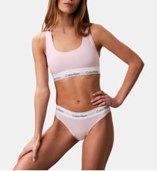 Culotte brésilienne à logo en coton mélangé Calvin Klein