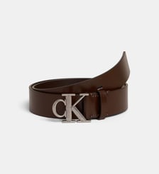 Ceinture en cuir monogramme métallique  Calvin Klein
