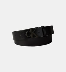 Ceinture en cuir monogramme métallique Calvin Klein