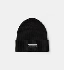 Bonnet côtelé signature Calvin Klein