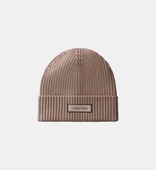 Bonnet côtelé signature Calvin Klein