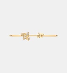 Bracelet en or jaune et pavé de diamants Chaumet