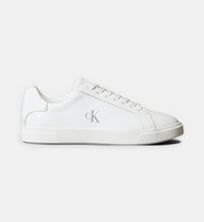 Baskets basses en cuir finition lisse Calvin Klein