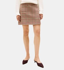 Mini jupe à carreaux droite Tommy Hilfiger