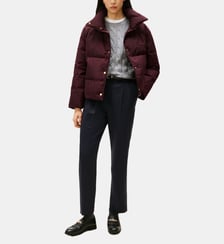 Doudoune matelassée droite signature Tommy Hilfiger