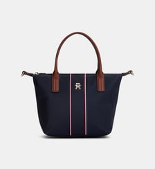Sac cabas bande tricolore monogramme Tommy Hilfiger
