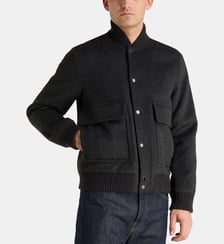Bomber Miles en sergé de laine Woolrich