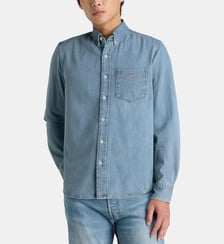 Chemise droite en coton denim  Gant