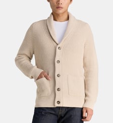 Cardigan col châle et boutons Gant