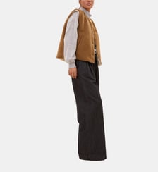 Veste sans manche droite Joelle en laine By Bar Amsterdam