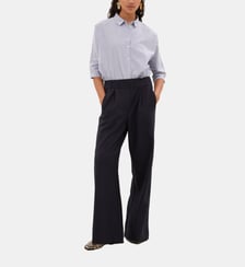 Pantalon à rayures Benji droit taille élastiquée By Bar Amsterdam