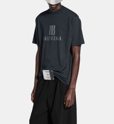 T-shirt ample signature en coton Balenciaga