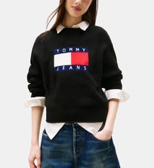 Pull ample griffé signature Tommy Hilfiger
