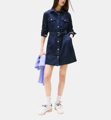 Robe chemise courte denim Tommy Hilfiger