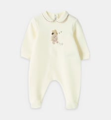 Pyjama droit à broderie coton IL GUFO