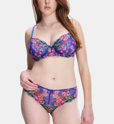 Soutien-gorge plongeant à motif fleuri Savage x Fenty