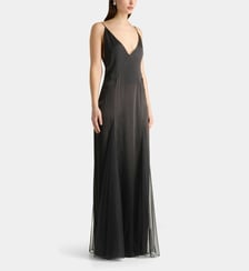 Robe Adelina fluide longue en soie Anna October