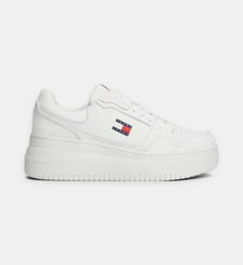 Baskets basses en cuir signature Tommy Hilfiger