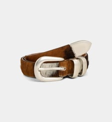Ceinture Lorraine vache cuir poil ras Maison Boinet