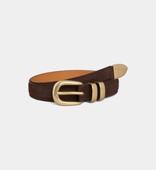 Ceinture moyenne en nubuck Maison Boinet