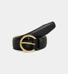 Ceinture moyenne boucle ronde cuir Maison Boinet