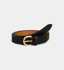 Ceinture fine en cuir de vachette Maison Boinet